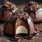 Salted Caramel Chocolate Mousse Domes