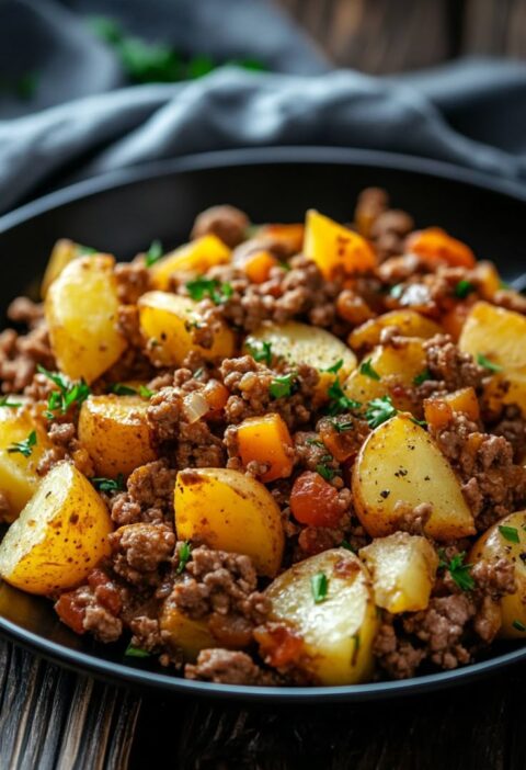 Savory Ground Beef and Potatoes Recipe
