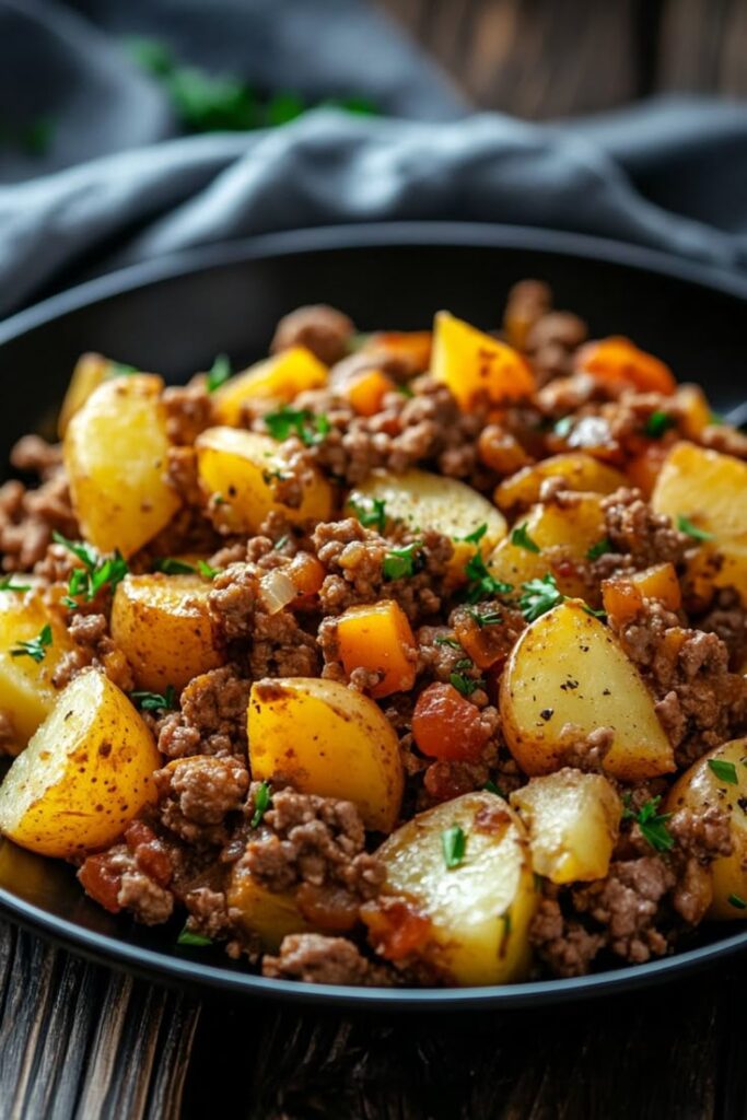 Savory Ground Beef and Potatoes Recipe