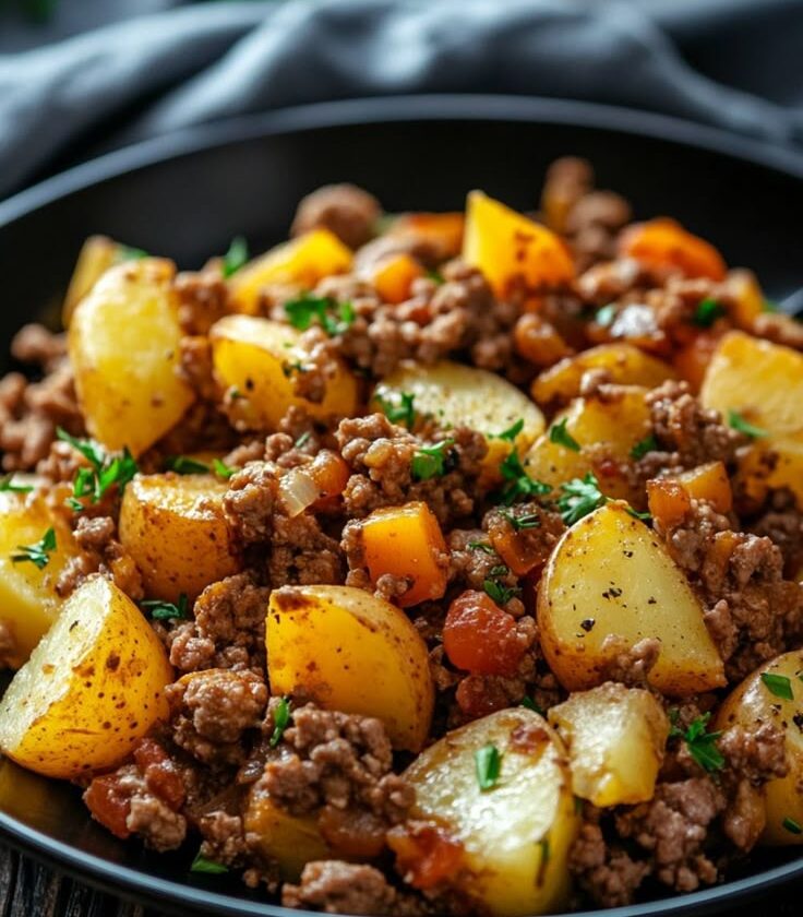 Savory Ground Beef and Potatoes Recipe