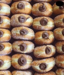 Delicious Italian Doughnuts Filled with Cream