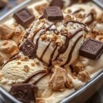 Snickers & Reese’s Cookie Dough Ice Cream Extravaganza
