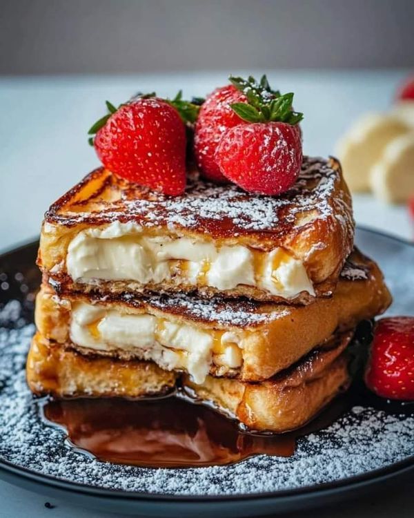 Cream Cheese Stuffed French Toast 