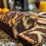 Decadent Chocolate and Orange Marble Loaf