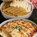 Baked Beef Cannelloni with Creamy Mozzarella Sauce