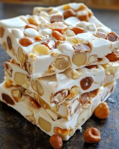 Homemade Nougat Bars