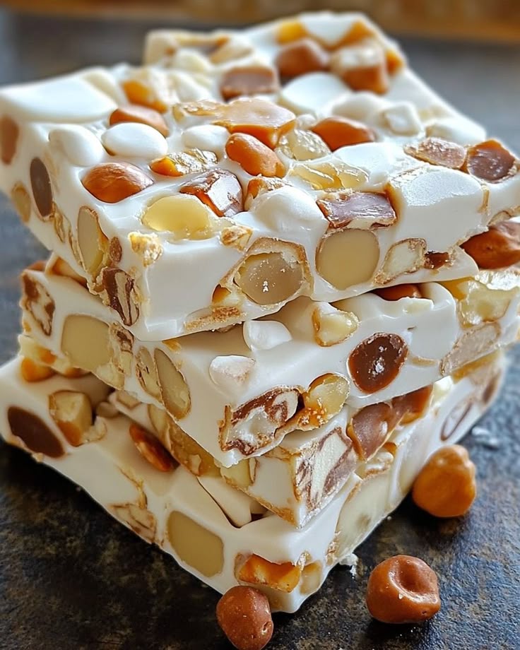 Homemade Nougat Bars