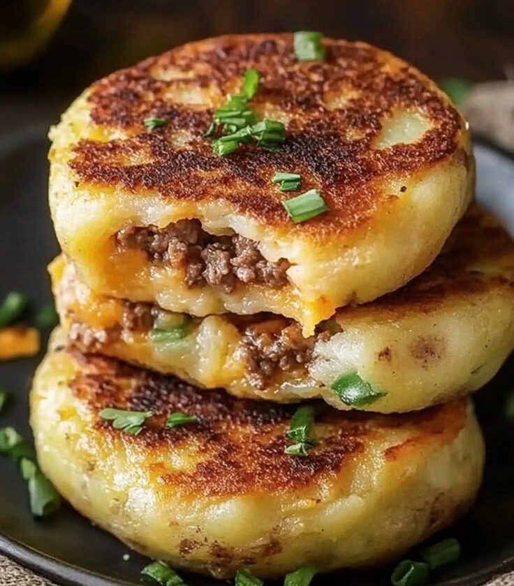 Quick & Easy Stuffed Potato Cakes