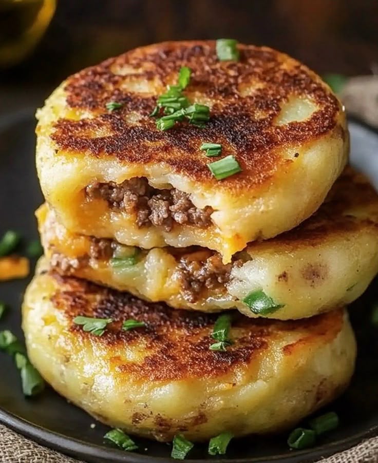 Quick & Easy Stuffed Potato Cakes