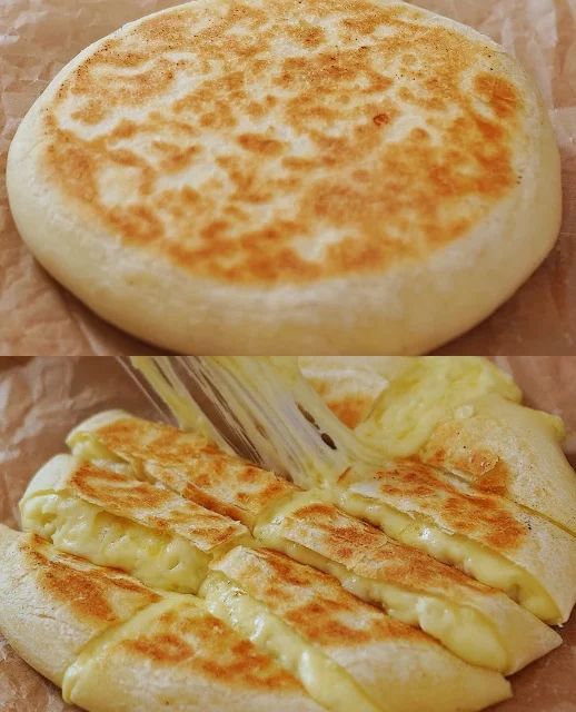 Pan-Fried Cheesy Potato Bread 