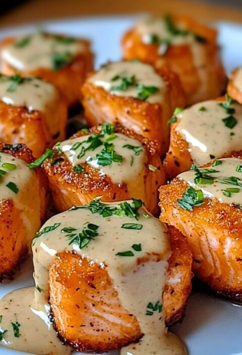 Crispy Bang Bang Salmon Bites
