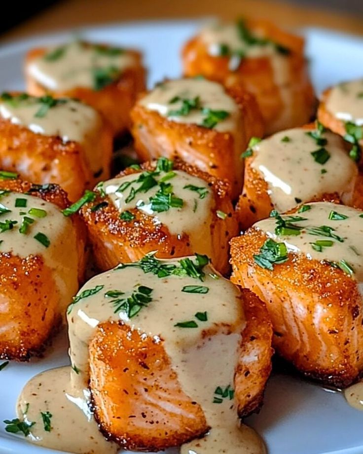 Crispy Bang Bang Salmon Bites