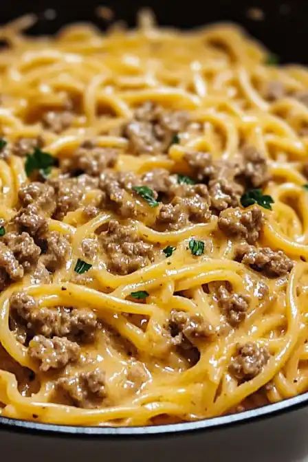 Beef and Garlic Butter Pasta
