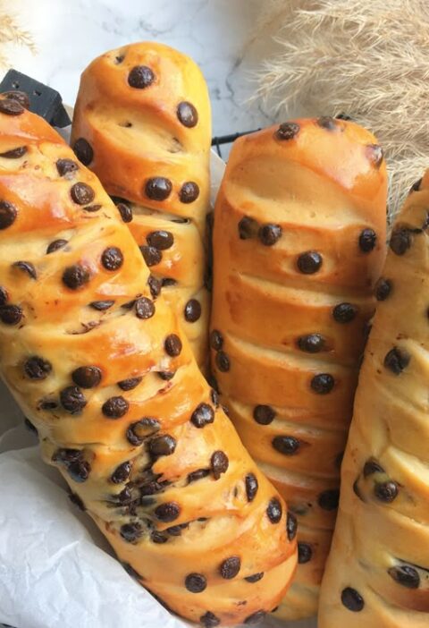 Chocolate Chip Viennese Baguettes
