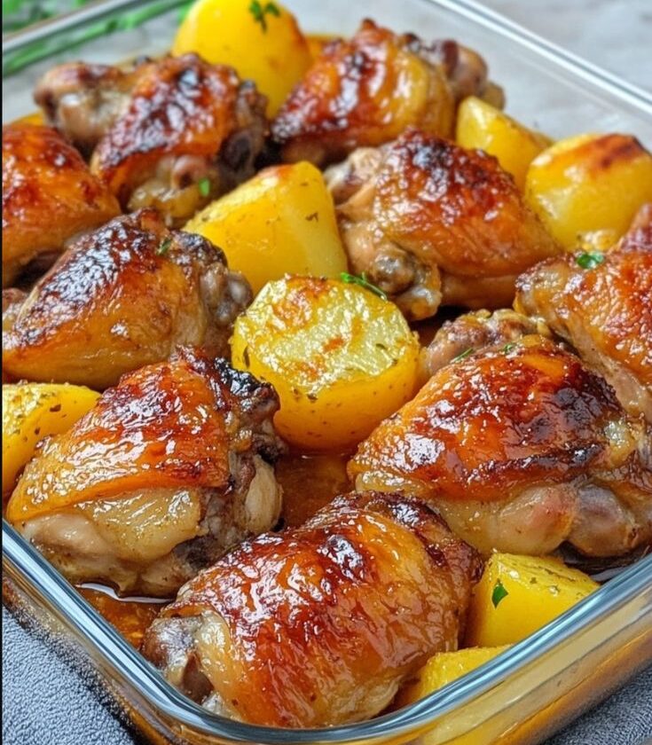 chicken thighs and potatoes