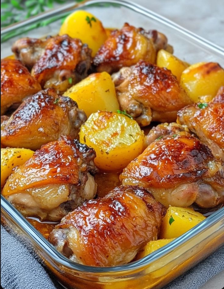 chicken thighs and potatoes