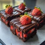 Chocolate-Covered Strawberry Brownies
