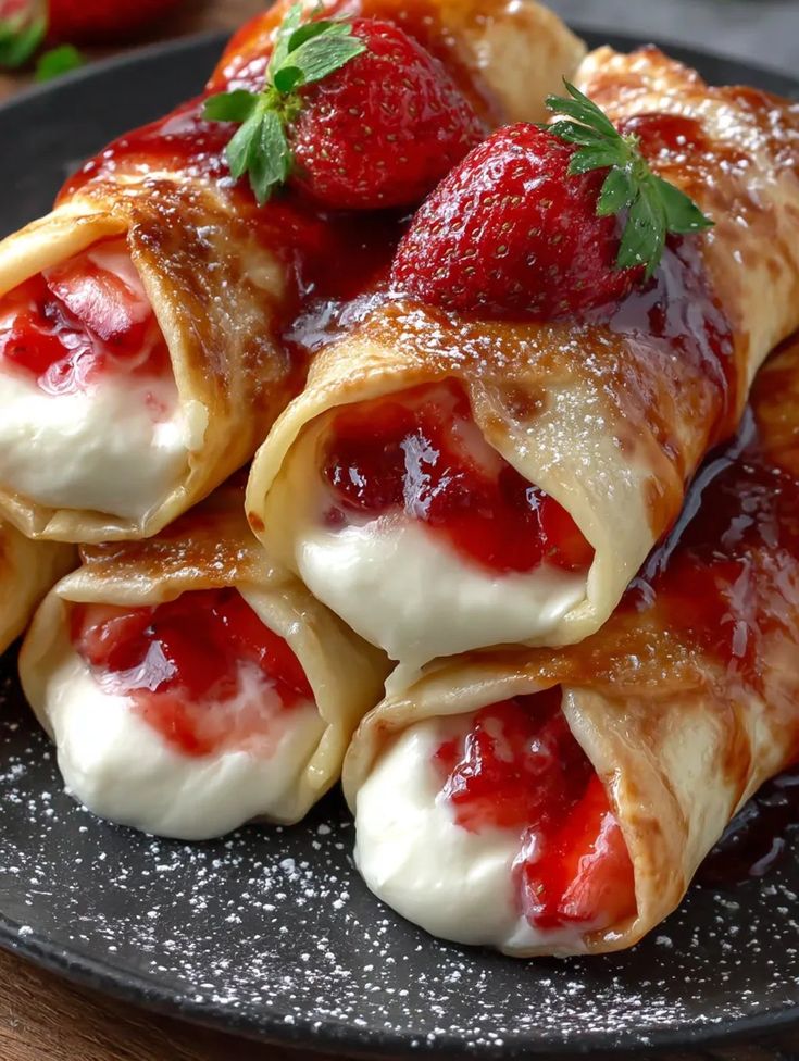 Strawberry Chimichangas