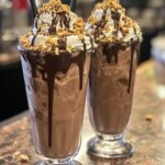 Epic Peanut Butter Chocolate Milkshakes