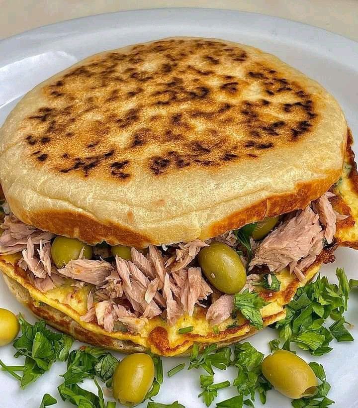 Stuffed Meat Pancakes
