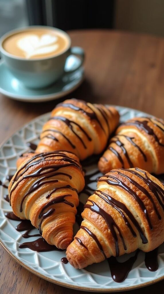 Homemade Chocolate Croissants