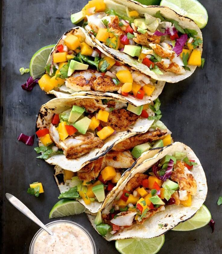 Mango Salsa Fish Tacos