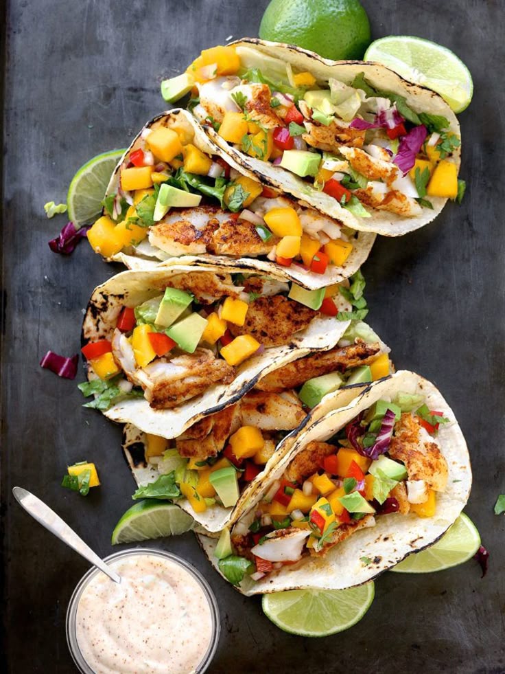 Mango Salsa Fish Tacos
