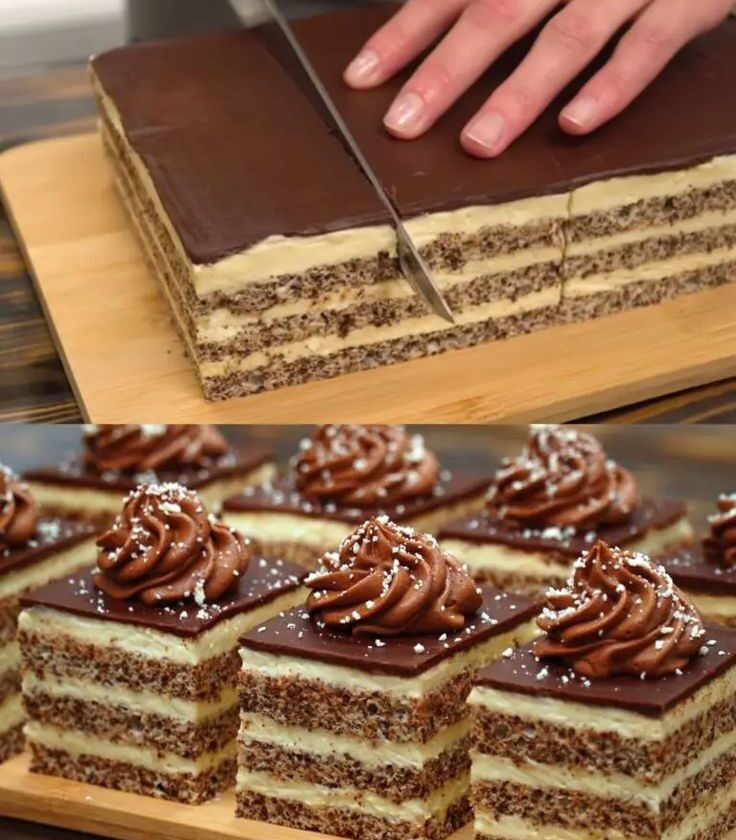 Chocolate Custard Layered Cake