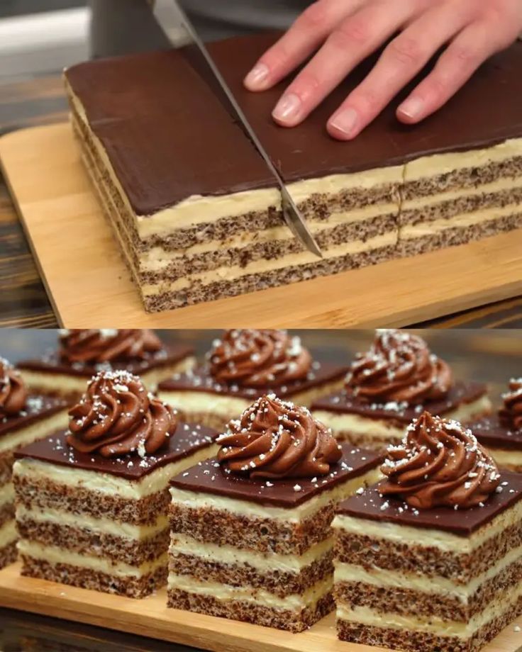 Chocolate Custard Layered Cake 