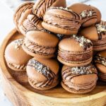 Nutella Drizzle Macarons