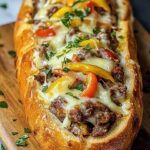 Cheesesteak-Stuffed Garlic Bread