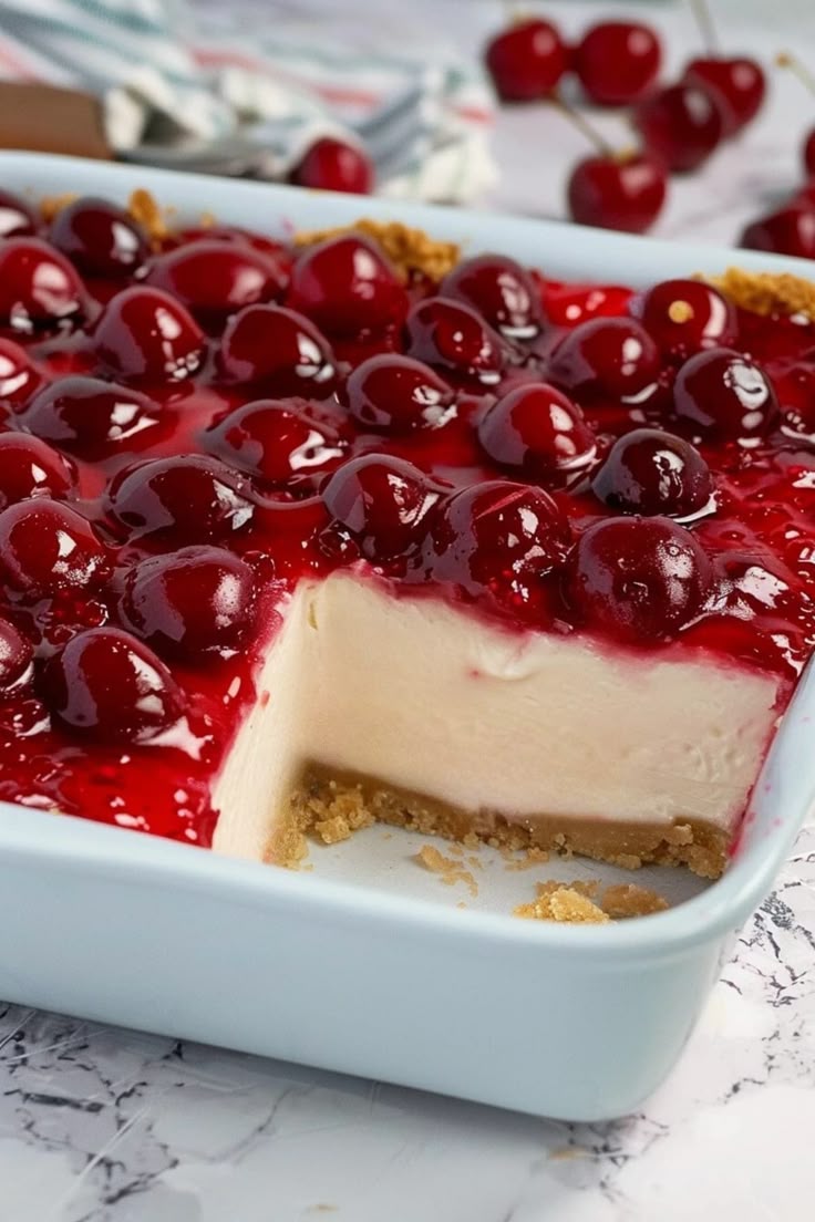 No-Bake Cherry Dessert Recipe