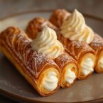Puff Pastry Cones with Custard