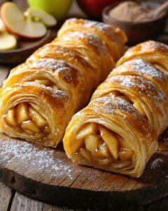 Flaky Apple Puff Pastry Rolls