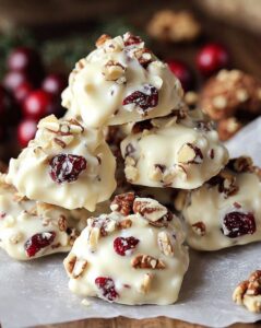 Irresistible White Chocolate Cranberry Pecan Clusters for Festive Celebrations