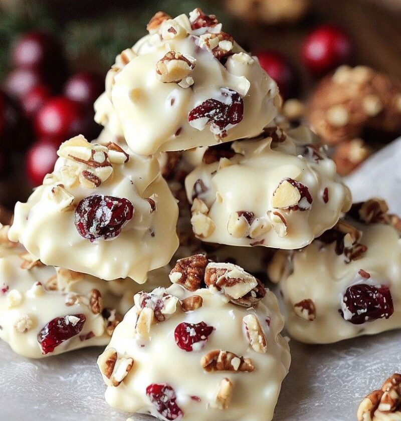 Irresistible White Chocolate Cranberry Pecan Clusters for Festive Celebrations