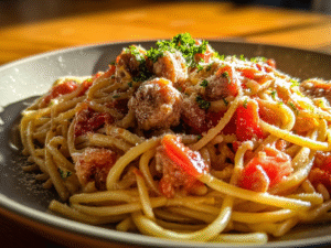 sausage and tomato pasta