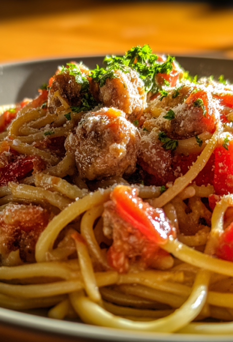 sausage and tomato pasta