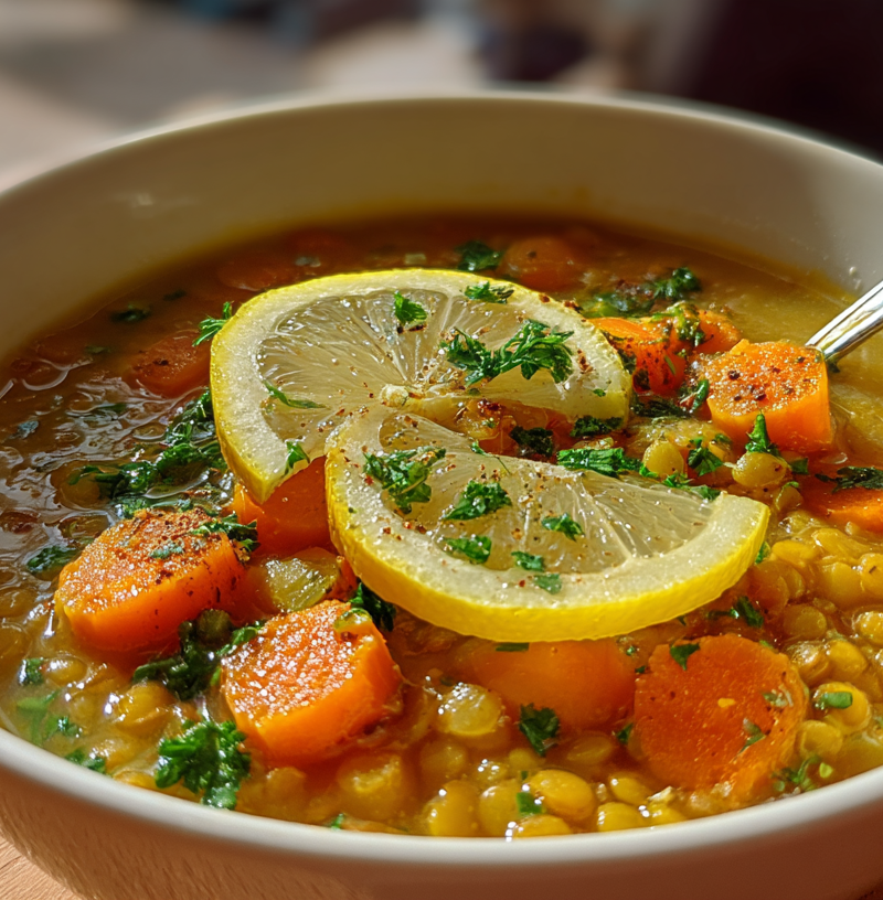 Anti-Inflammatory Lemon Lentil Soup