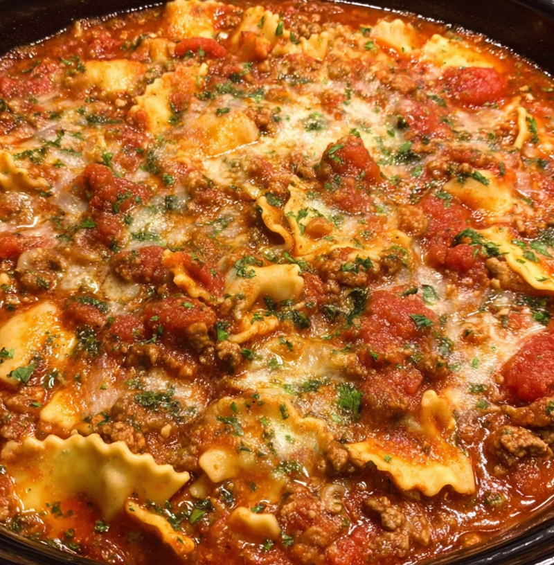 Crockpot Lasagna Soup