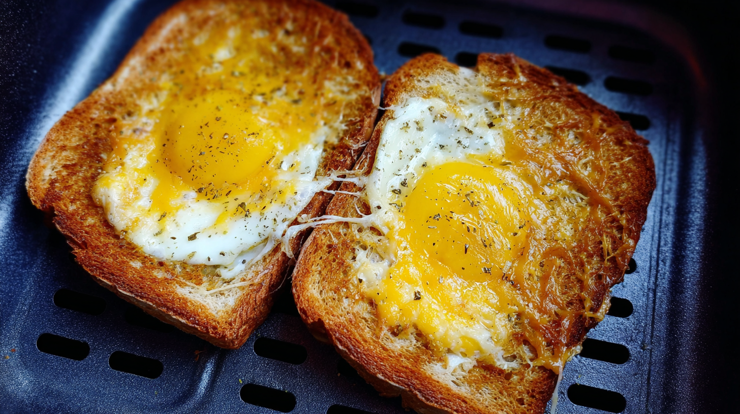 Air Fryer Egg and Cheese Toast