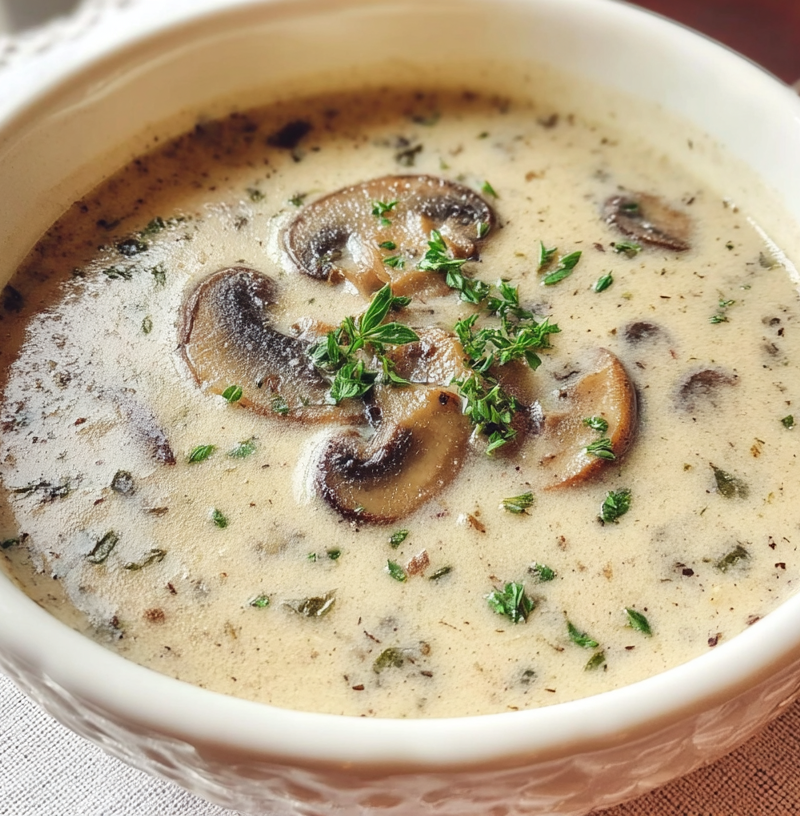 Creamy Mushroom Soup Recipe