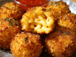 Air Fryer Fried Macaroni and Cheese Balls
