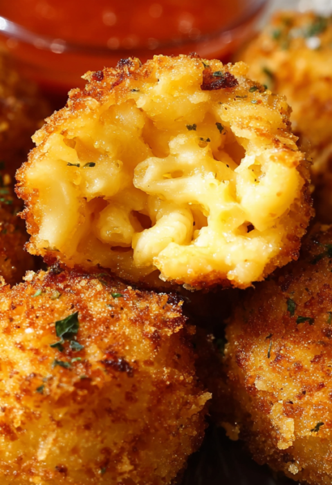 Air Fryer Fried Macaroni and Cheese Balls