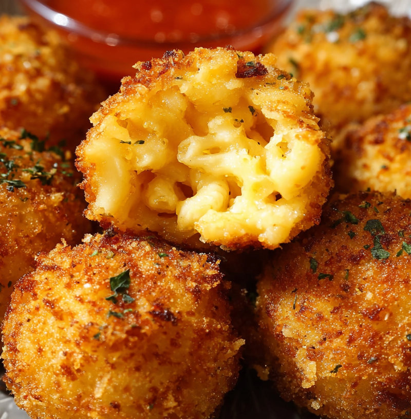 Air Fryer Fried Macaroni and Cheese Balls