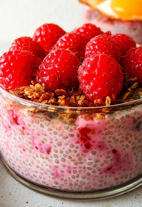 Raspberry Chia Pudding