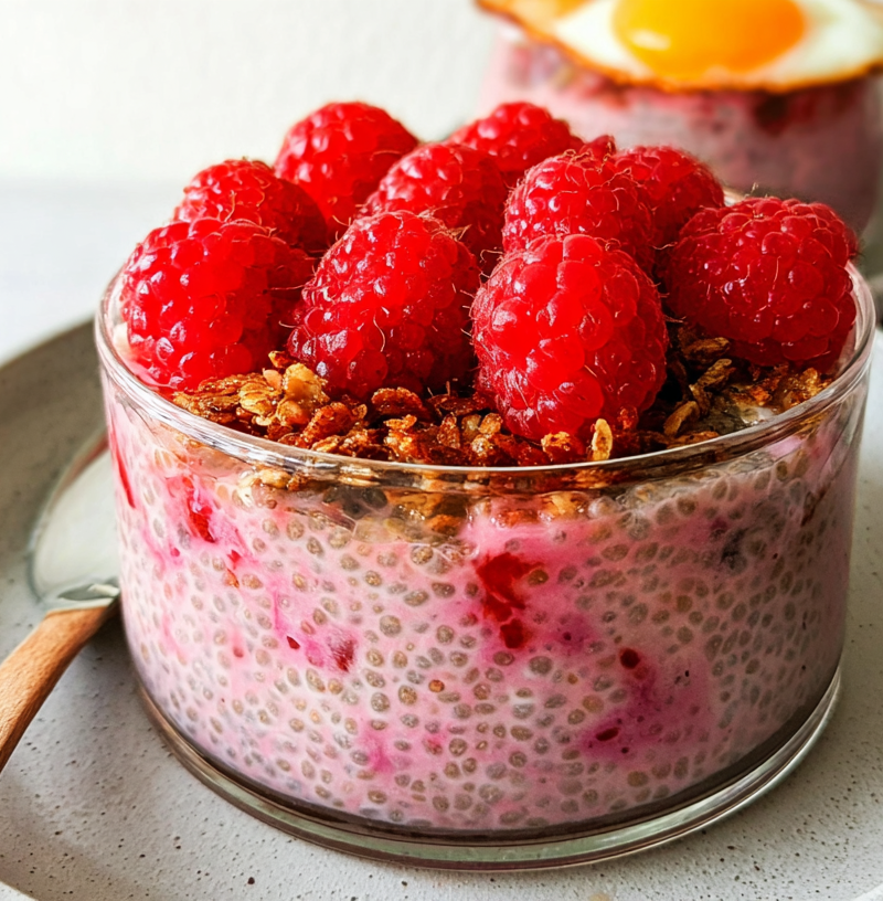 Raspberry Chia Pudding