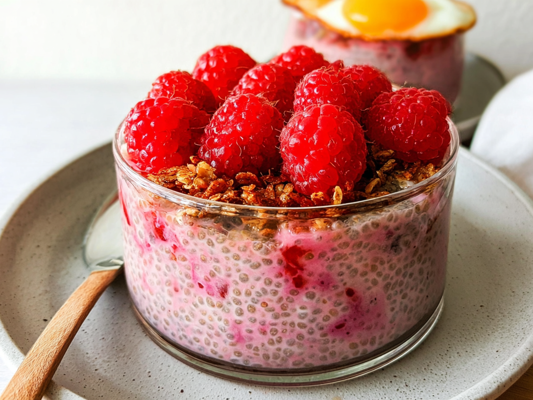 Raspberry Chia Pudding