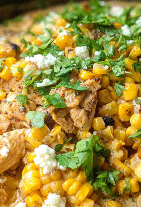 Slow Cooker Street Corn Chicken
