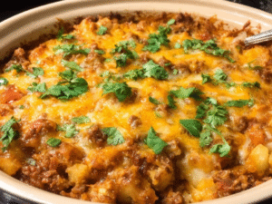 Crockpot Taco Casserole
